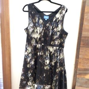 Vera Wang  gorgeous raw sleeveless  dress